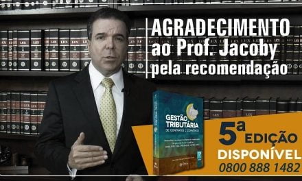 Agradecimento ao Prof. Jacoby pela recomendação da obra