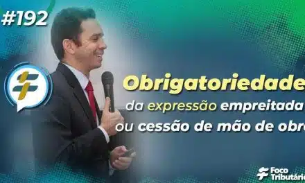 #192: Obrigatoriedade da expressão empreitada ou cessão de mão de obra