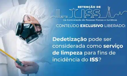 Dedetização pode ser considerada como serviço de limpeza para fins de incidência do ISS?